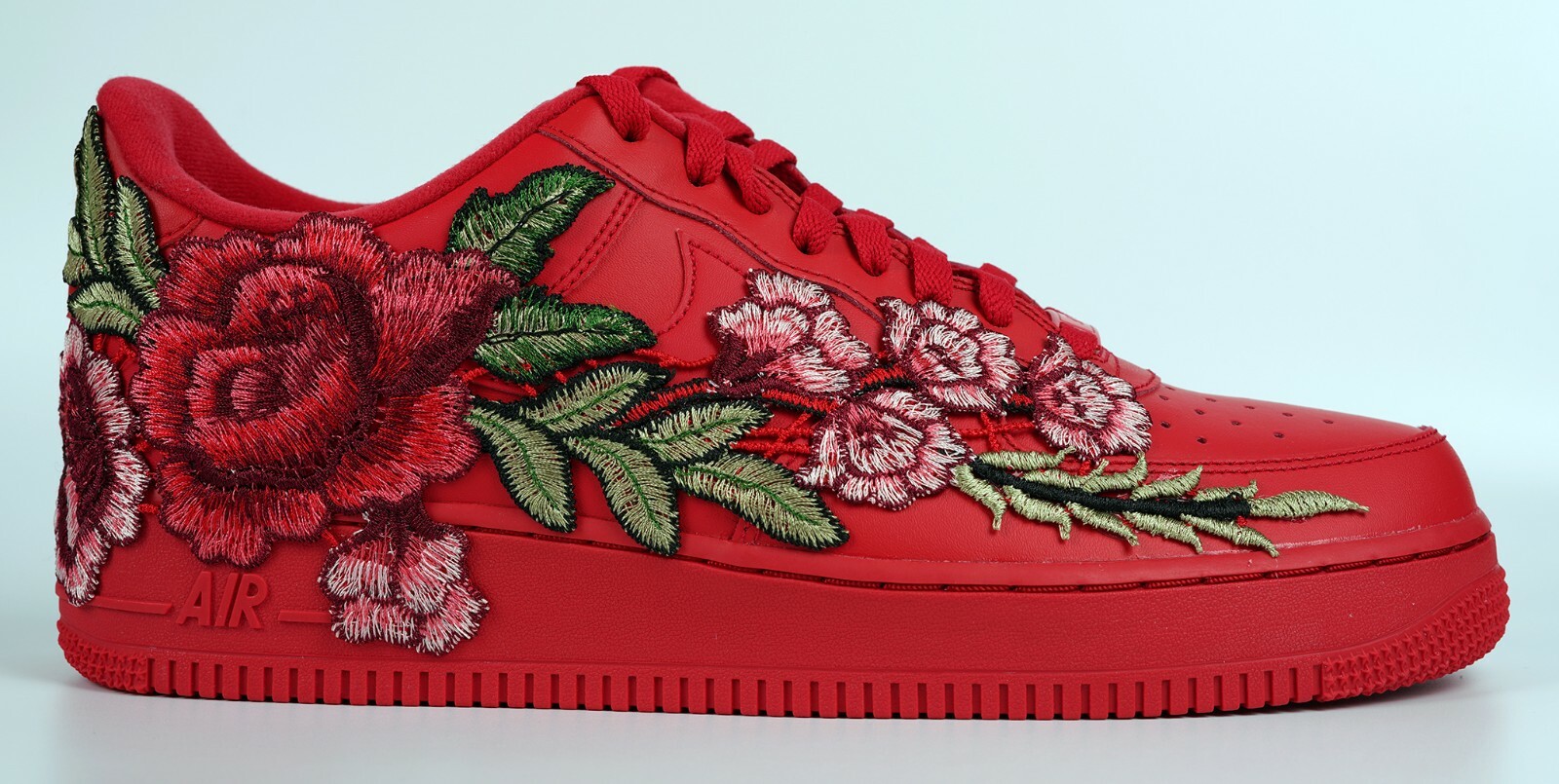 nike air force 1 low with rose floral embroidered